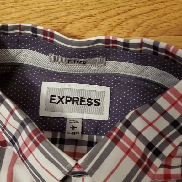 Express button down (red & blue stripes) - Picture 3 of 4